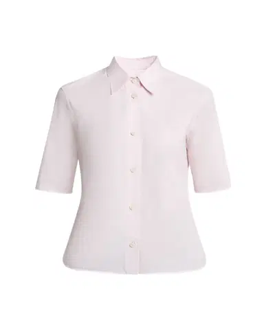 Jil Sander Elbow-Sleeve Slim Button-Down Shirt | Thumbnail 1 Jil Sander Elbow-Sleeve Slim Button-Down Shirt | Thumbnail 1