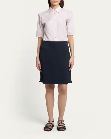 Jil Sander Viscose Knee-Length Bias Skirt | Thumbnail 2 Jil Sander Viscose Knee-Length Bias Skirt | Thumbnail 2
