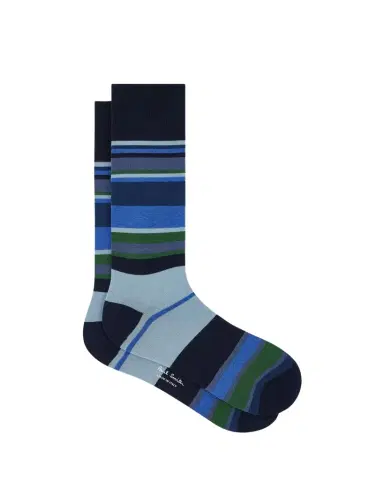 Paul Smith Men's Ozzy Multi-Stripe Crew Socks | Thumbnail 1