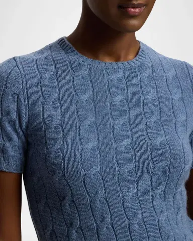 Ralph Lauren Collection Cable-Knit Cashmere Cropped Sweater | Thumbnail 5 Ralph Lauren Collection Cable-Knit Cashmere Cropped Sweater | Thumbnail 5