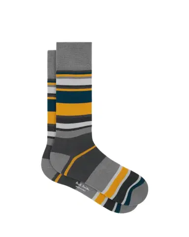 Paul Smith Men's Ozzy Multi-Stripe Crew Socks | Thumbnail 1
