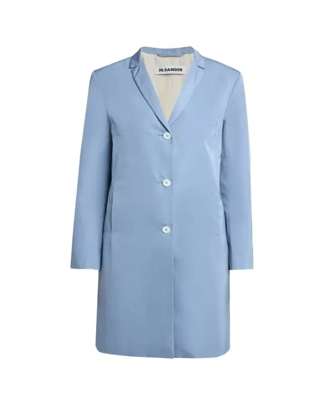 Jil Sander Silk-Blend Single-Breasted Long Coat
