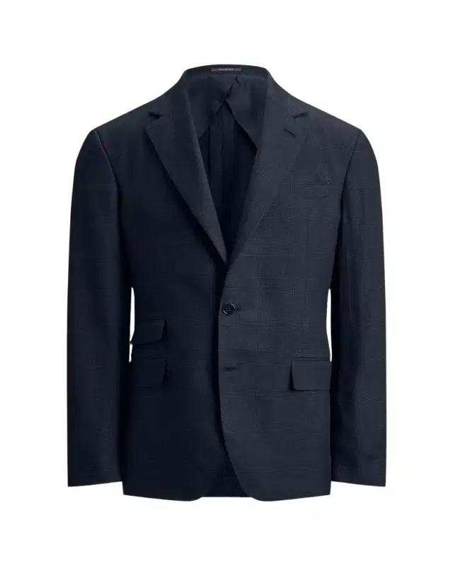 Ralph Lauren Purple Label Men's Cotton and Cashmere Glen Plaid Single-Breasted Sport Coat