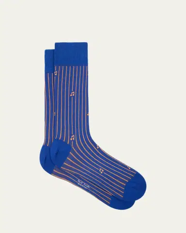 Paul Smith Men's Othello Music Stripe Crew Socks | Thumbnail 3