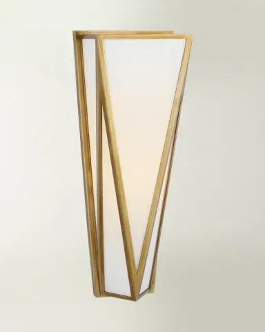 Visual Comfort Signature Lorino Medium Sconce In Bronze With White Glass By Julie Neill | Thumbnail 2