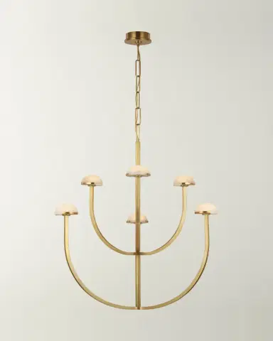 Visual Comfort Signature Pedra Large Two-Tier Chandelier By Kelly Wearstler | Thumbnail 3 Visual Comfort Signature Pedra Large Two-Tier Chandelier By Kelly Wearstler | Thumbnail 3