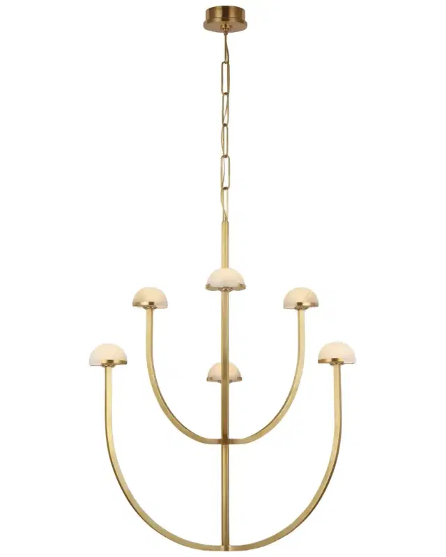 Visual Comfort Signature Pedra Large Two-Tier Chandelier By Kelly Wearstler