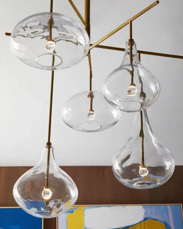 Visual Comfort Signature Lomme XL Chandelier in Soft Brass by Champilamaud