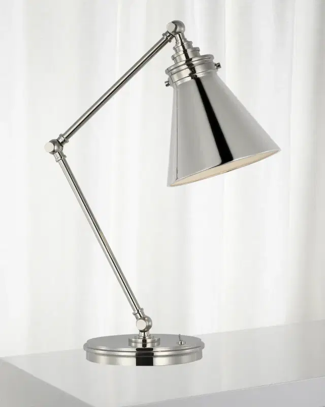 Visual Comfort Signature Parkington Articulating Desk Lamp by Chapman & Myers