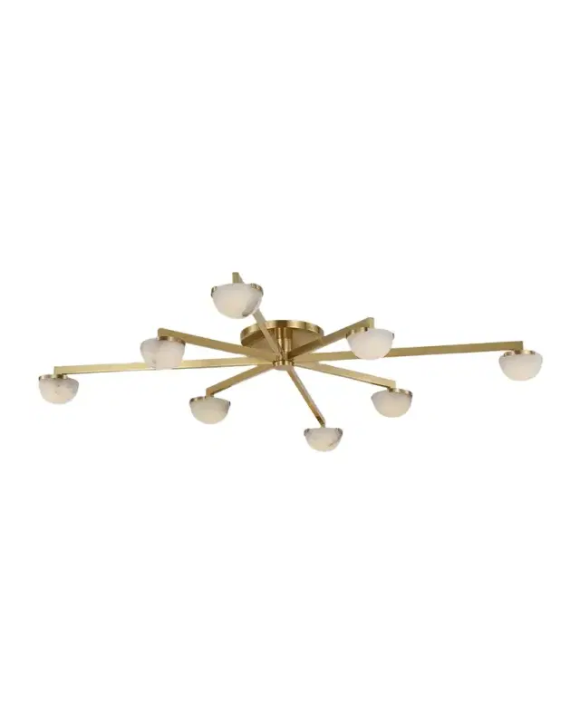 Visual Comfort Signature Pedra Extra-Large Staggered Arm Flush Mount