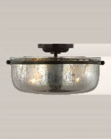 Visual Comfort Signature Lorford Medium Semi-Flush Mount by Chapman & Myers | Thumbnail 2