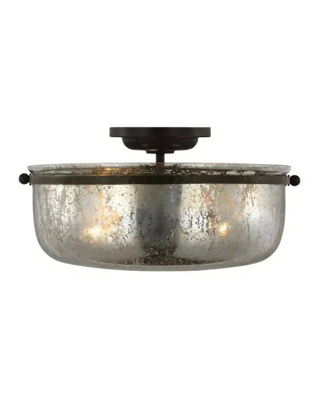 Visual Comfort Signature Lorford Medium Semi-Flush Mount by Chapman & Myers