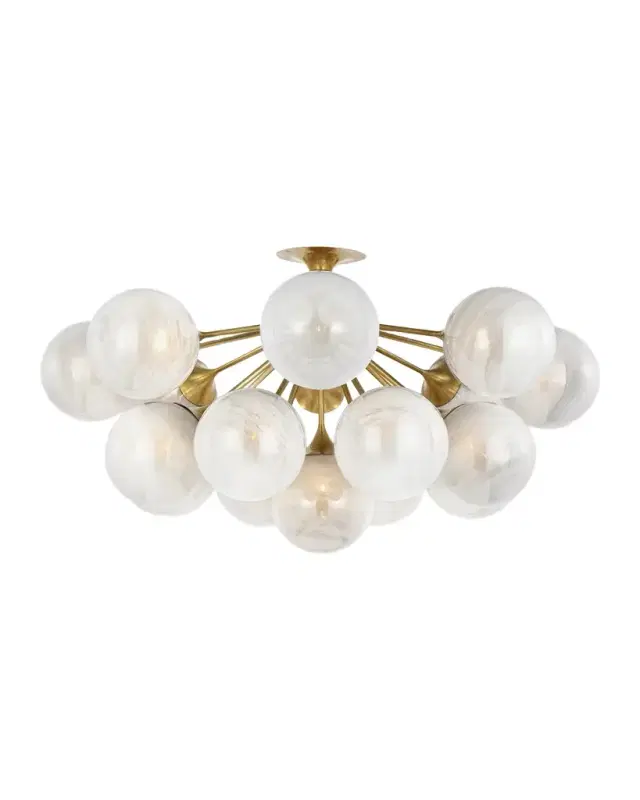 Visual Comfort Signature Cristol 43" 17-Light Flush Mount by AERIN