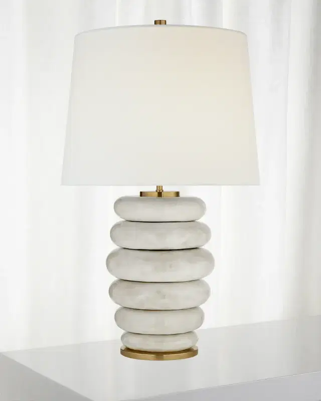 Visual Comfort Signature Phoebe Cordless Stacked Table Lamp by Kelly Wearstler