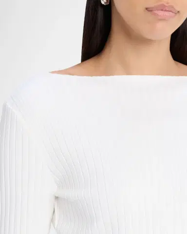 Vince Ribbed Long-Sleeve High-Neck Top | Thumbnail 5