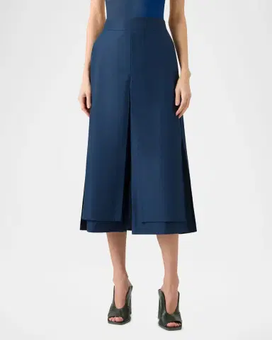 Akris Chiyoko Cotton Poplin Double-Layer Pants | Thumbnail 4 Akris Chiyoko Cotton Poplin Double-Layer Pants | Thumbnail 4