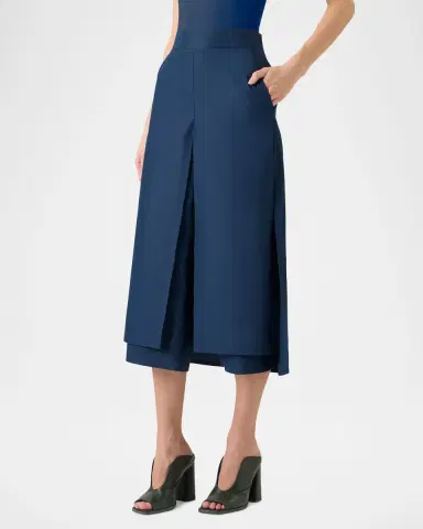 Akris Chiyoko Cotton Poplin Double-Layer Pants | Thumbnail 6 Akris Chiyoko Cotton Poplin Double-Layer Pants | Thumbnail 6