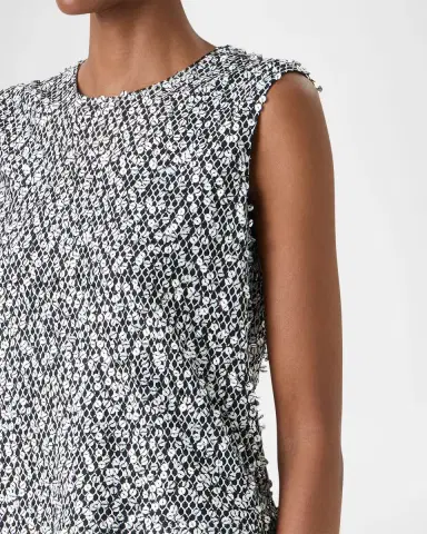Akris Echo Sequined Sleeveless Blouse | Thumbnail 5 Akris Echo Sequined Sleeveless Blouse | Thumbnail 5