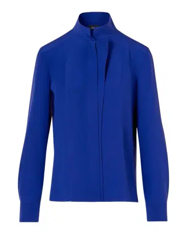 Akris Silk Crepe Asymmetric Blouse | Thumbnail 1 Akris Silk Crepe Asymmetric Blouse | Thumbnail 1