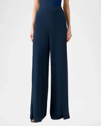 Akris Fellia Silk Georgette Flared Pants | Thumbnail 2