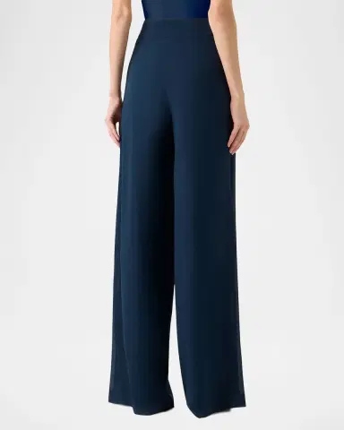 Akris Fellia Silk Georgette Flared Pants | Thumbnail 3