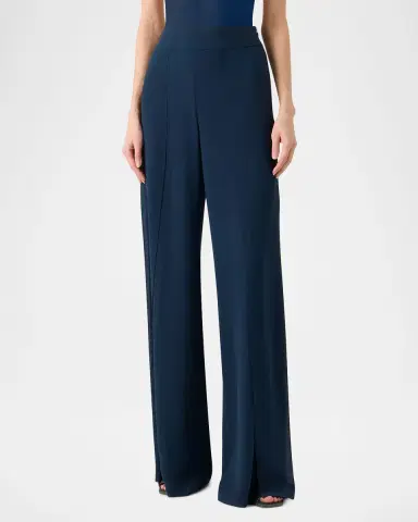 Akris Fellia Silk Georgette Flared Pants | Thumbnail 4