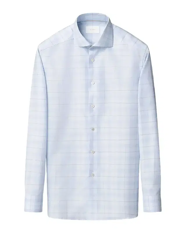 Men 's Elevated Check Cotton Linen Contemporary-Fit Dress Shirt