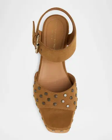 Stella McCartney 80mm Elyse Suede Wedge Sandals | Thumbnail 5 Stella McCartney 80mm Elyse Suede Wedge Sandals | Thumbnail 5