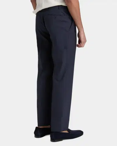 Canali Men's Wool Stretch Straight-Leg Trousers | Thumbnail 3 Canali Men's Wool Stretch Straight-Leg Trousers | Thumbnail 3