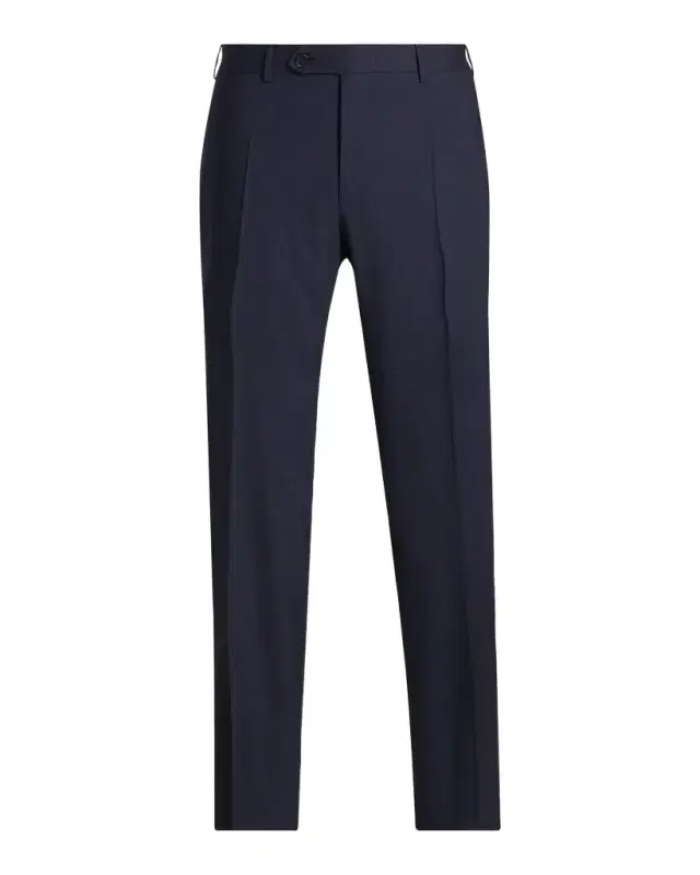 Men 's Wool Stretch Straight-Leg Trousers