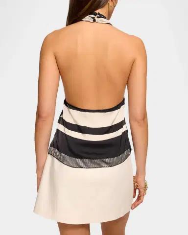 Ramy Brook Kylie Striped Satin Halter Blouse | Thumbnail 3 Ramy Brook Kylie Striped Satin Halter Blouse | Thumbnail 3