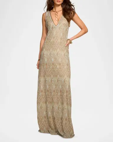Ramy Brook Reese Diamond Knit Maxi Dress | Thumbnail 2 Ramy Brook Reese Diamond Knit Maxi Dress | Thumbnail 2