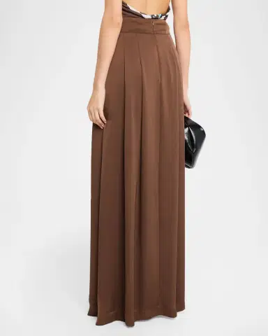 Ramy Brook Zella Pleated Satin Maxi Skirt | Thumbnail 3 Ramy Brook Zella Pleated Satin Maxi Skirt | Thumbnail 3