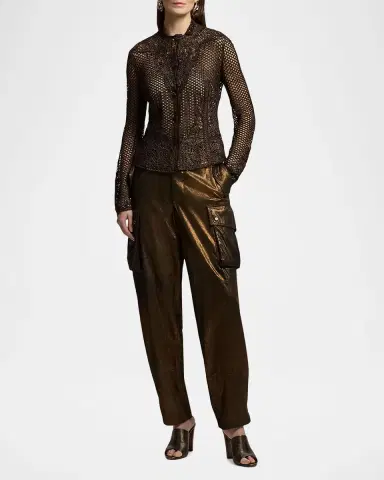 Ralph Lauren Collection Wes Foiled Lamb-Suede Jacket | Thumbnail 2 Ralph Lauren Collection Wes Foiled Lamb-Suede Jacket | Thumbnail 2