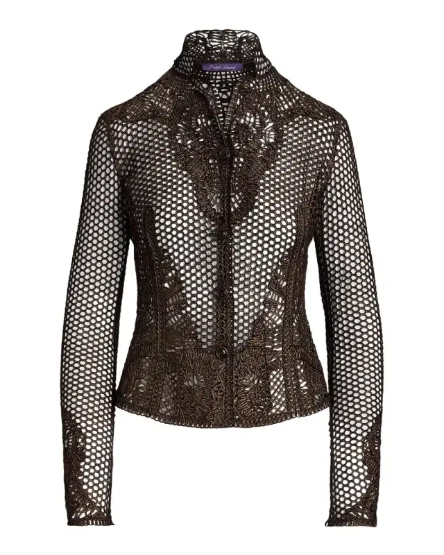 Wes Foiled Lamb-Suede Jacket