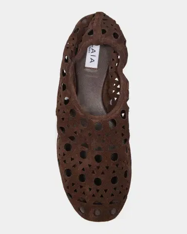 Alaïa Neo Vienne Suede Slippers | Thumbnail 3 Alaïa Neo Vienne Suede Slippers | Thumbnail 3