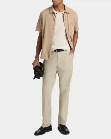 Vince Men's Sueded Jersey Button-Down Shirt | Thumbnail 2