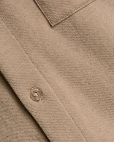 Vince Men's Sueded Jersey Button-Down Shirt | Thumbnail 6