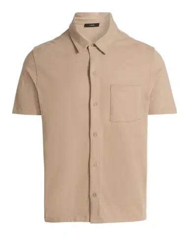 Vince Men's Sueded Jersey Button-Down Shirt | Thumbnail 1