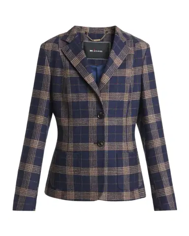 Kiton Plaid Single-Breasted Blazer | Thumbnail 1 Kiton Plaid Single-Breasted Blazer | Thumbnail 1