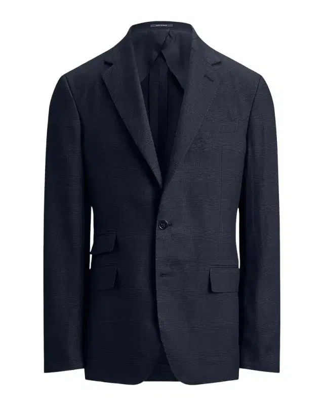 Ralph Lauren Purple Label Men 's Cotton and Cashmere Glen Plaid Single-Breasted Sport Coat