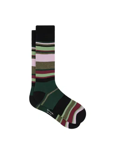 Paul Smith Men's Ozzy Multi-Stripe Crew Socks | Thumbnail 2