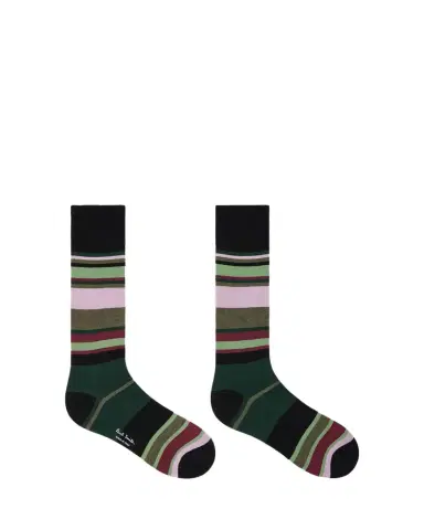 Paul Smith Men's Ozzy Multi-Stripe Crew Socks | Thumbnail 1