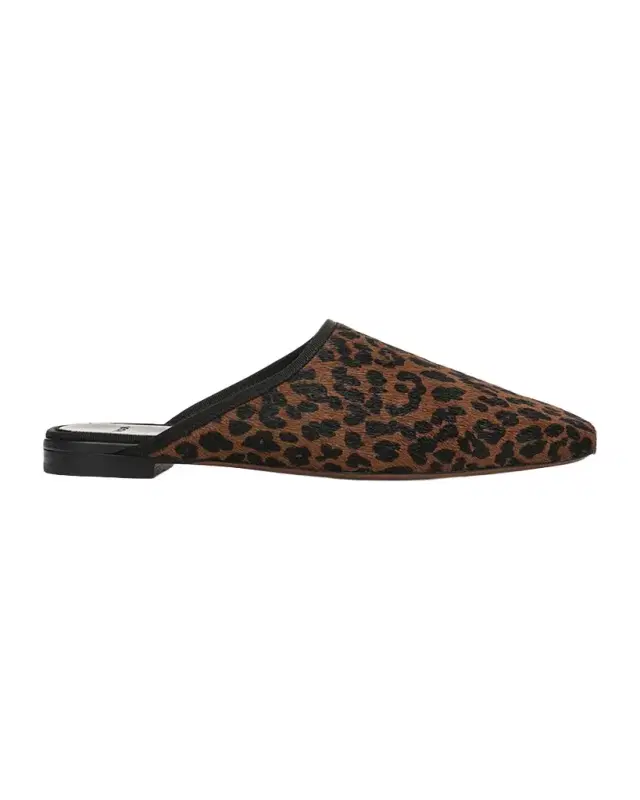 Dakota Leopard Calf Hair Mules