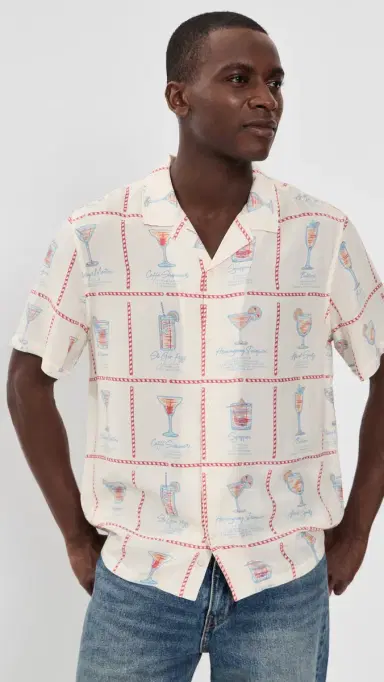 Marine Layer Luxio Resort Button Down Shirt | Thumbnail 2 Marine Layer Luxio Resort Button Down Shirt | Thumbnail 2