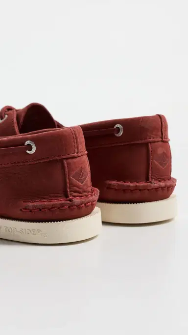 Sperry Authentic Original 2 Eye Nubuck Boat Shoes Other Red | Thumbnail 3