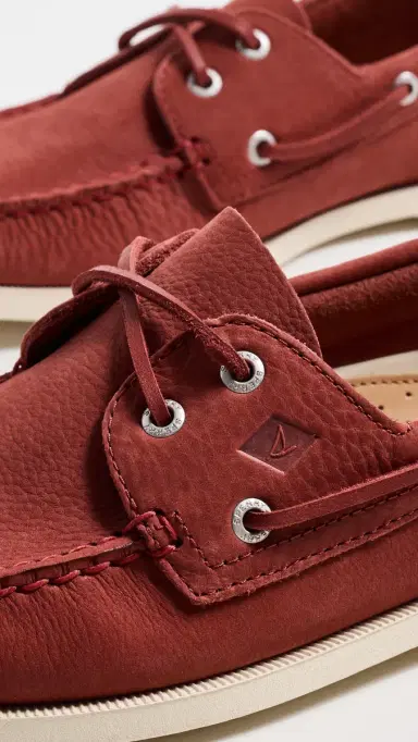 Sperry Authentic Original 2 Eye Nubuck Boat Shoes Other Red | Thumbnail 5