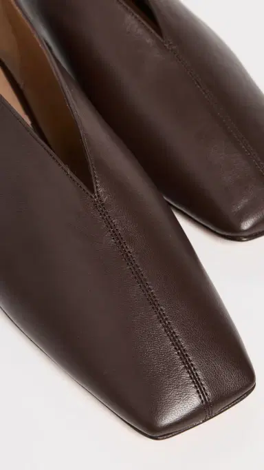 MANSUR GAVRIEL Square Soft V Flats Chocolate 36 | Thumbnail 6