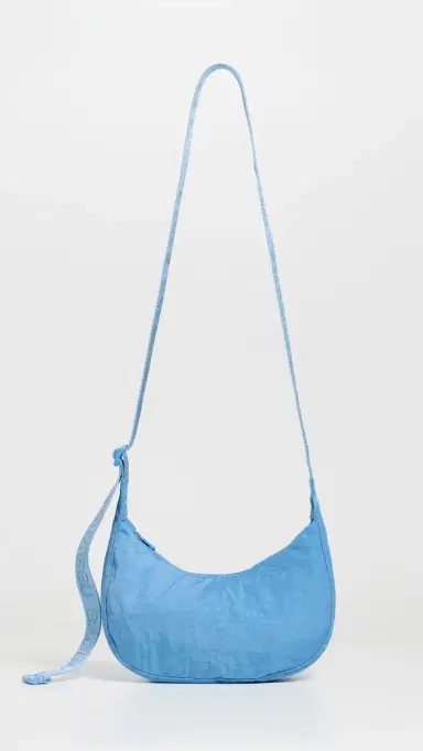 BAGGU Small Nylon Crescent Shoulder Bag Piscine | Thumbnail 2 BAGGU Small Nylon Crescent Shoulder Bag Piscine | Thumbnail 2