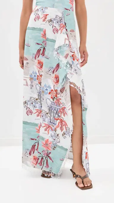 Isla & White Monroe Silk Skirt | Thumbnail 2 Isla & White Monroe Silk Skirt | Thumbnail 2